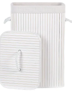 Cesto per la biancheria KOMARI Bambù Bianco 72 L