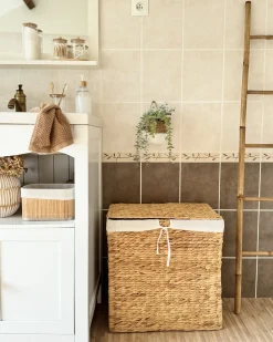 Cesto per la biancheria LANGSON Vimini Naturale 75 L