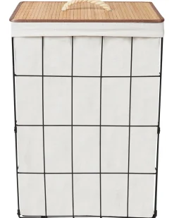 Cesto per la biancheria MIRISSA Metallo Nero 72 L