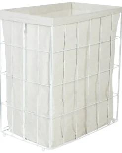 Cesto per la biancheria MIRISSA Metallo Bianco 100 L