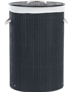 Cesto per la biancheria SANNAR Bambù Nero 75 L