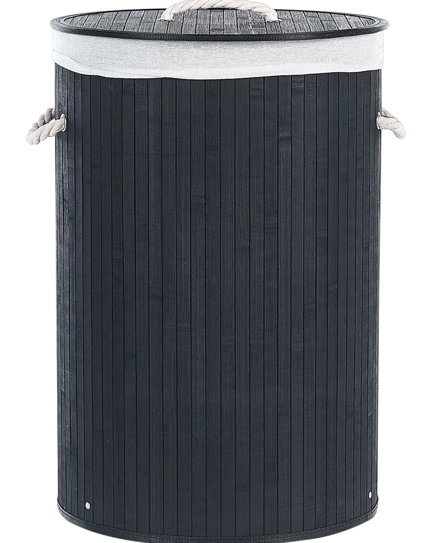 Cesto per la biancheria SANNAR Bambù Nero 75 L