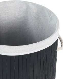 Cesto per la biancheria SANNAR Bambù Nero 75 L