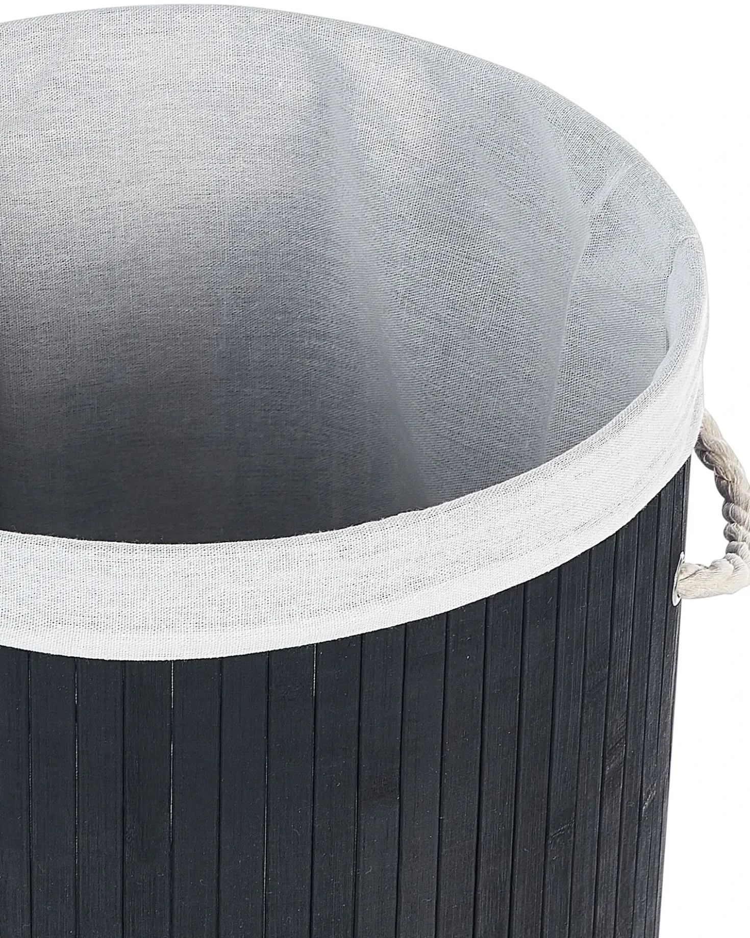 Cesto per la biancheria SANNAR Bambù Nero 75 L