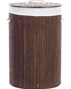 Cesto per la biancheria SANNAR Bambù Marrone scuro 75 L