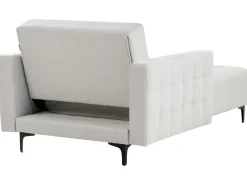 Chaise longue ABERDEEN Tessuto Grigio chiaro