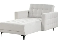 Chaise longue ABERDEEN Tessuto Grigio chiaro