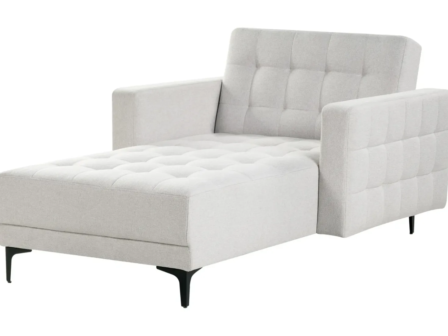 Chaise longue ABERDEEN Tessuto Grigio chiaro