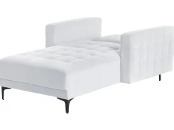 Chaise longue ABERDEEN Velluto Grigio chiaro