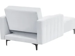 Chaise longue ABERDEEN Velluto Grigio chiaro