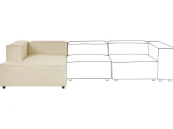Chaise longue APRICA Lino sintetico Beige