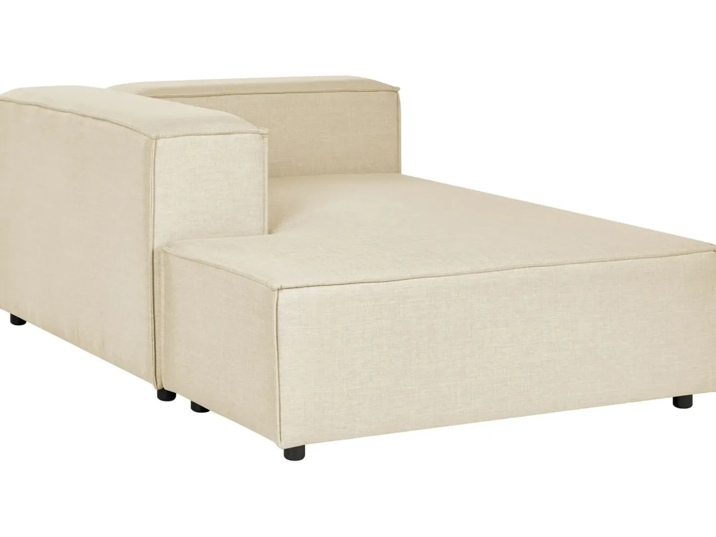Chaise longue APRICA Lino sintetico Beige