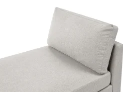 Chaise longue ARCHIANE Tessuto Grigio chiaro