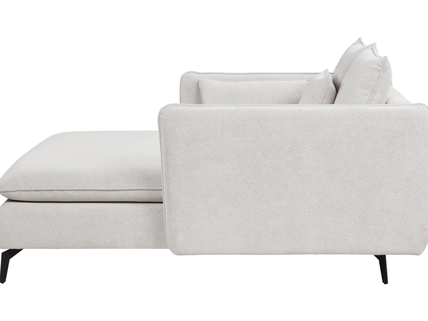 Chaise longue CHARMES Tessuto Beige chiaro
