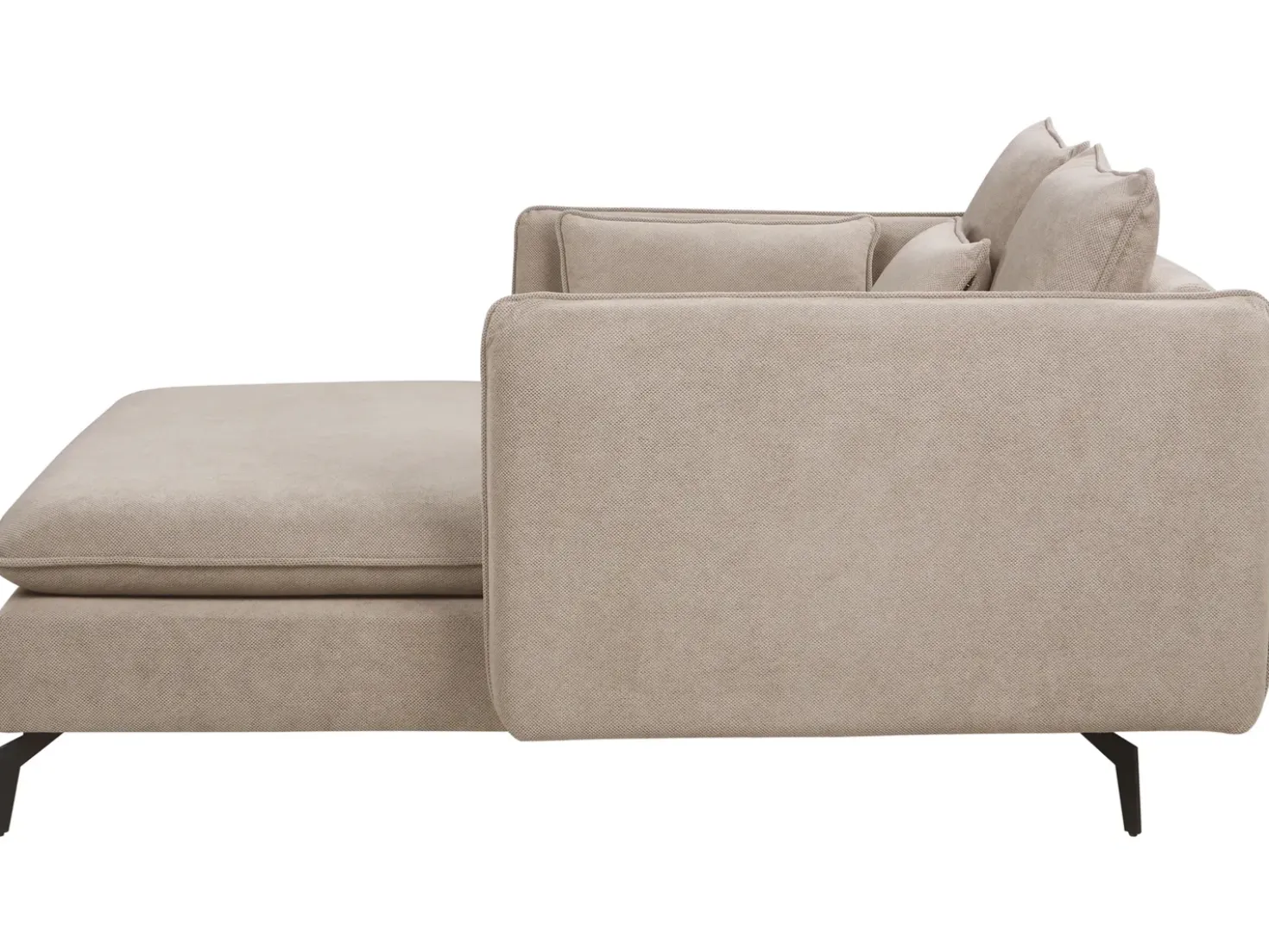 Chaise longue CHARMES Tessuto Tortora