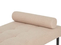 Chaise longue CHINON Bouclé Beige