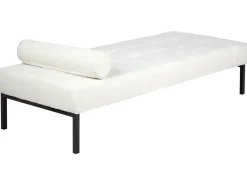 Chaise longue CHINON Bouclé Bianco