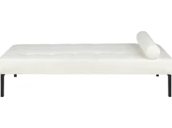 Chaise longue CHINON Bouclé Bianco