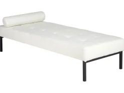 Chaise longue CHINON Bouclé Bianco