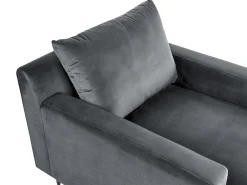Chaise longue GUERET Velluto Grigio