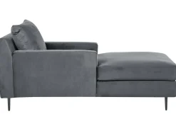 Chaise longue GUERET Velluto Grigio