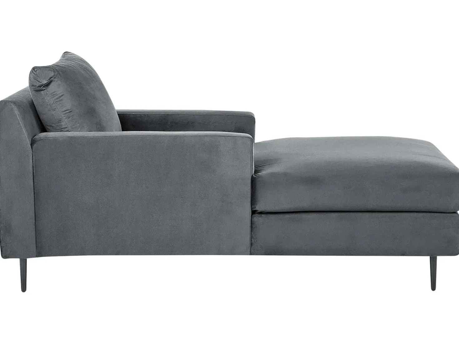 Chaise longue GUERET Velluto Grigio