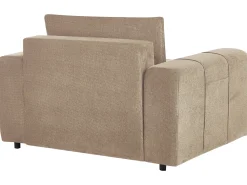 Chaise longue INNVIK Tessuto Marrone con contenitore