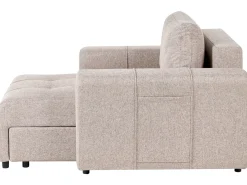 Chaise longue INNVIK Tessuto Marrone chiaro con contenitore