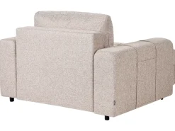 Chaise longue INNVIK Tessuto Marrone chiaro con contenitore