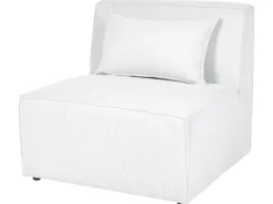 Chaise longue LEMVIG Velluto a coste Bianco sporco