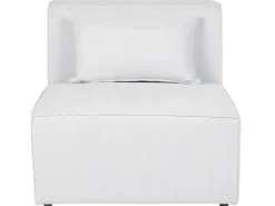 Chaise longue LEMVIG Velluto a coste Bianco sporco