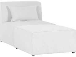 Chaise longue LEMVIG Velluto a coste Bianco sporco