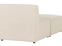 Chaise longue LEMVIG Velluto a coste Beige chiaro
