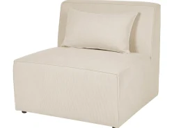 Chaise longue LEMVIG Velluto a coste Beige chiaro