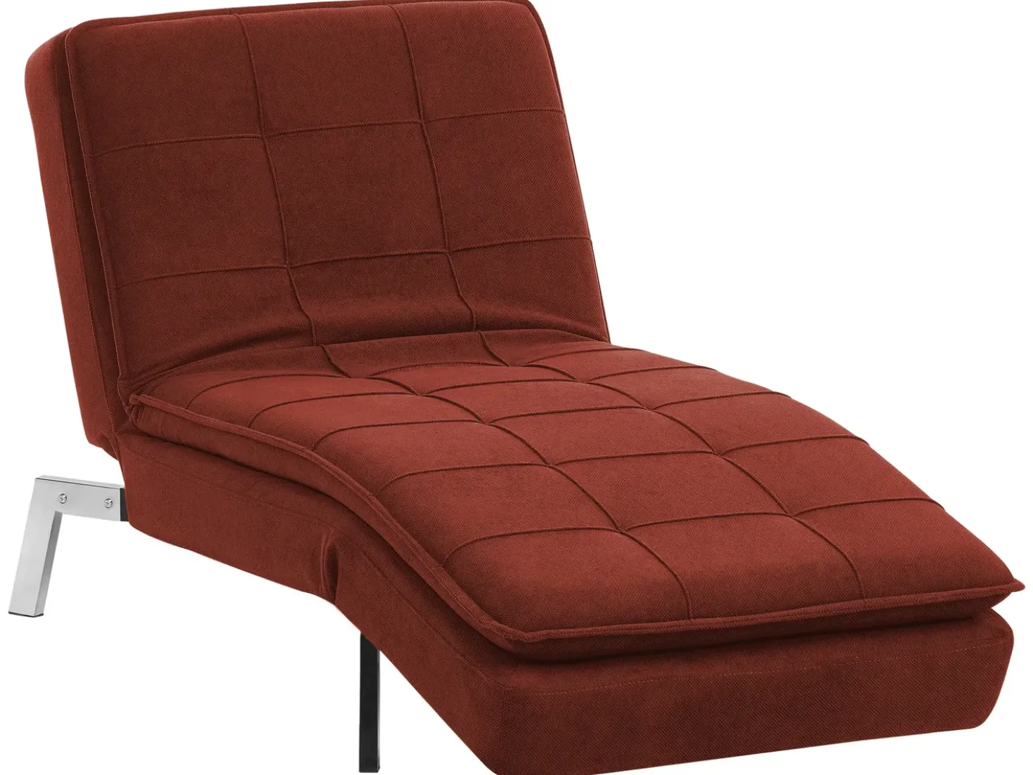 Chaise longue LOIRET Tessuto Rosso