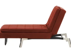 Chaise longue LOIRET Tessuto Rosso