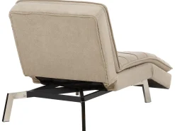 Chaise longue LOIRET Tessuto Beige