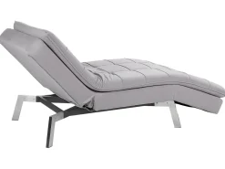 Chaise longue LOIRET Velluto Grigio chiaro
