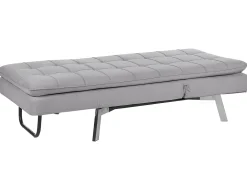 Chaise longue LOIRET Velluto Grigio chiaro