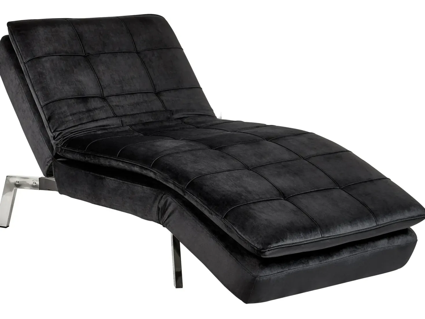 Chaise longue LOIRET Velluto Nero