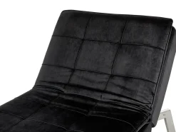 Chaise longue LOIRET Velluto Nero