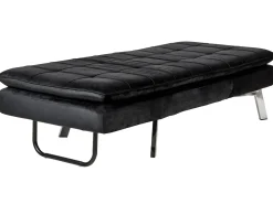 Chaise longue LOIRET Velluto Nero