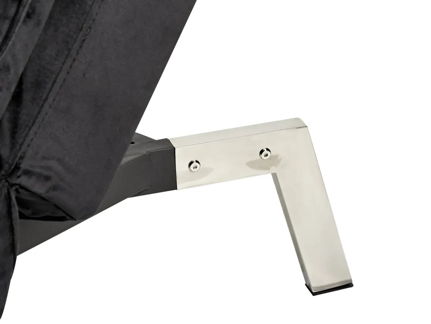 Chaise longue LOIRET Velluto Nero