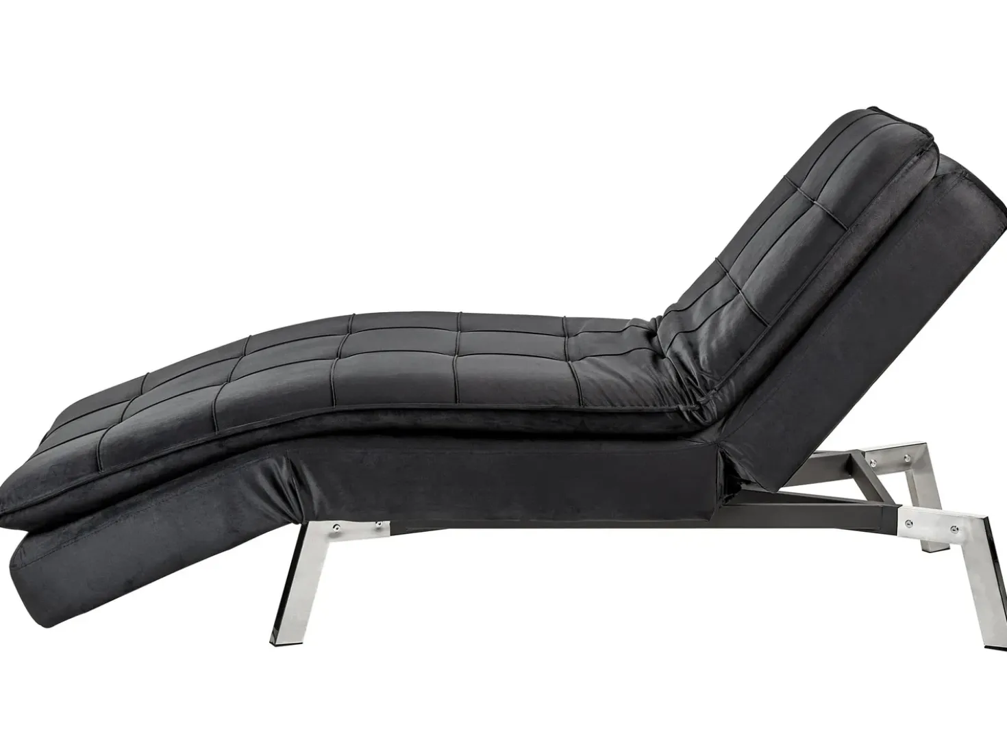 Chaise longue LOIRET Velluto Nero