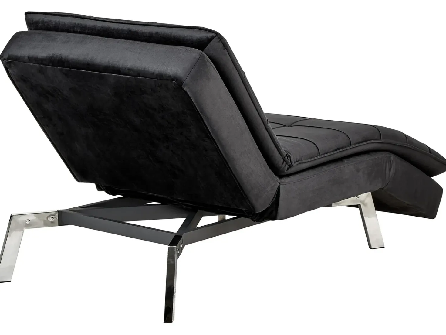 Chaise longue LOIRET Velluto Nero