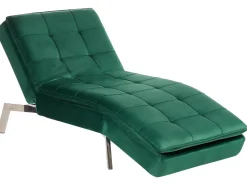 Chaise longue LOIRET Velluto Verde smeraldo