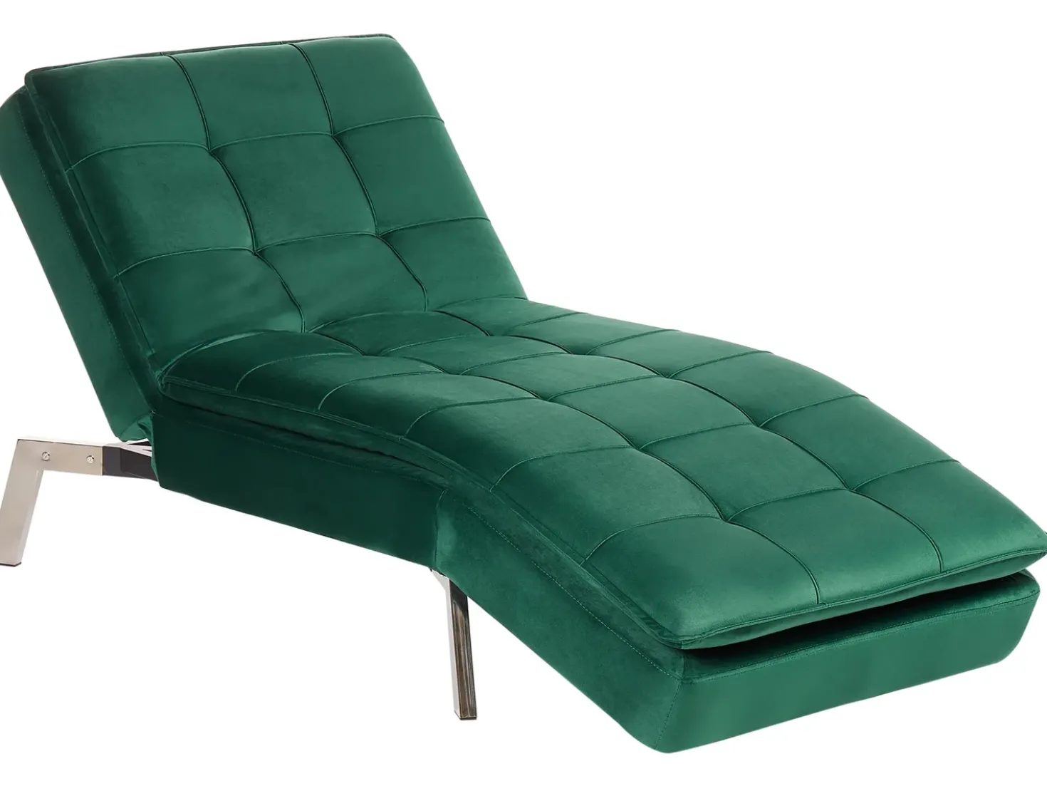 Chaise longue LOIRET Velluto Verde smeraldo