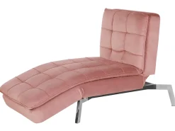 Chaise longue LOIRET Velluto Rosa