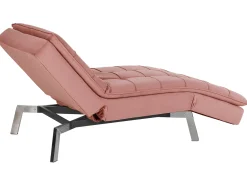 Chaise longue LOIRET Velluto Rosa