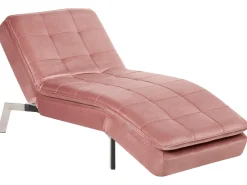 Chaise longue LOIRET Velluto Rosa